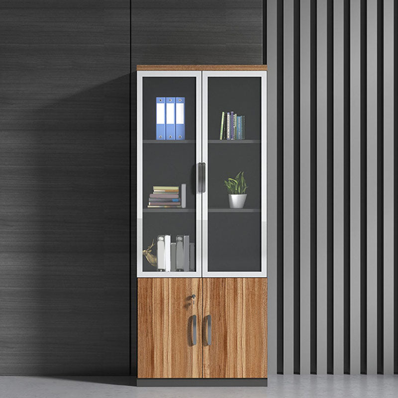 Engineered Wood Modern File Cabinet with Lock Storage for Home Office