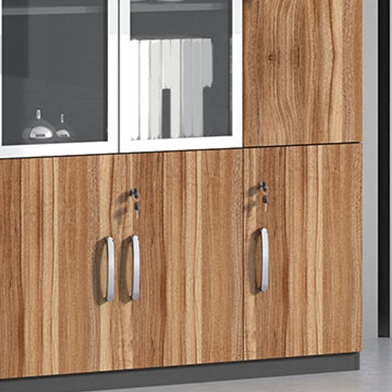 Engineered Wood Modern File Cabinet with Lock Storage for Home Office