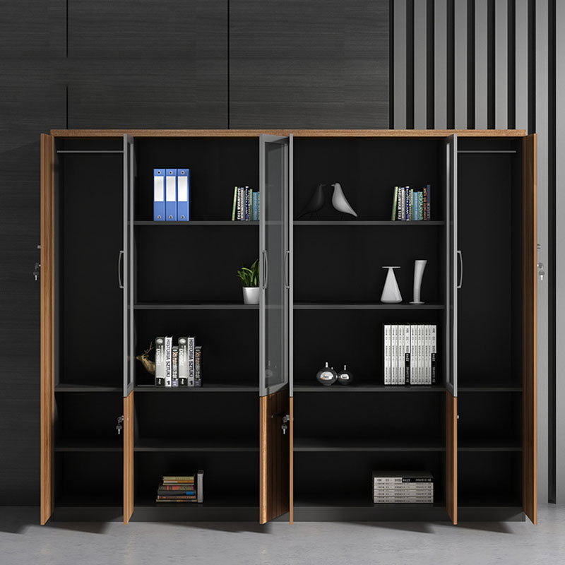 Engineered Wood Modern File Cabinet with Lock Storage for Home Office