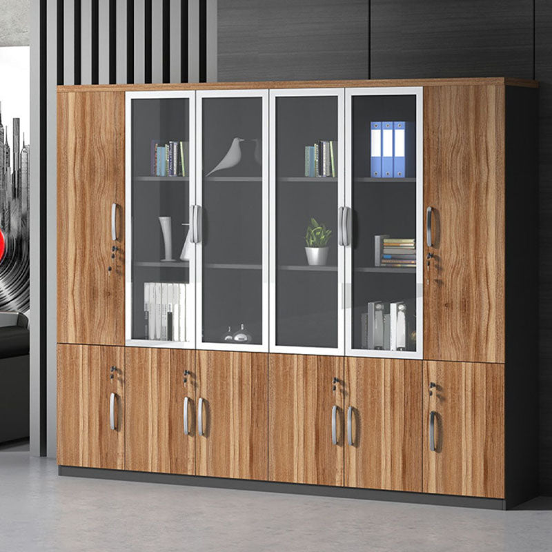 Engineered Wood Modern File Cabinet with Lock Storage for Home Office