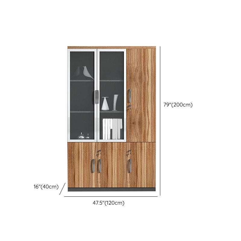 Engineered Wood Modern File Cabinet with Lock Storage for Home Office