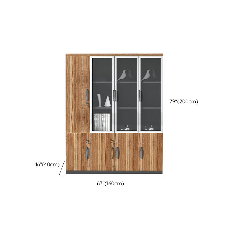 Engineered Wood Modern File Cabinet with Lock Storage for Home Office