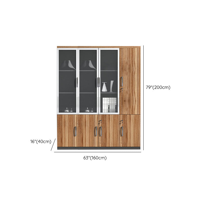 Engineered Wood Modern File Cabinet with Lock Storage for Home Office