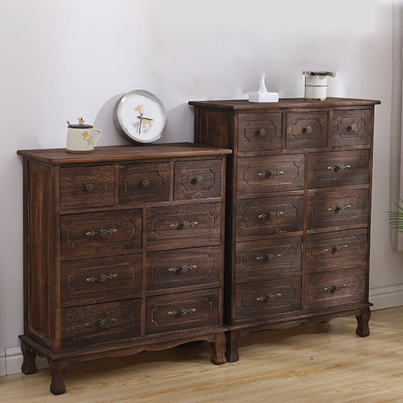 Nautical Storage Chest Bedroom Solid Wood Chest with Drawers