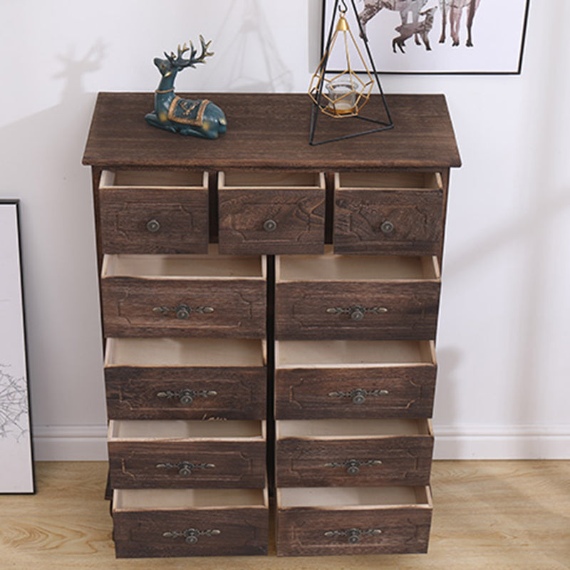 Nautical Storage Chest Bedroom Solid Wood Chest with Drawers