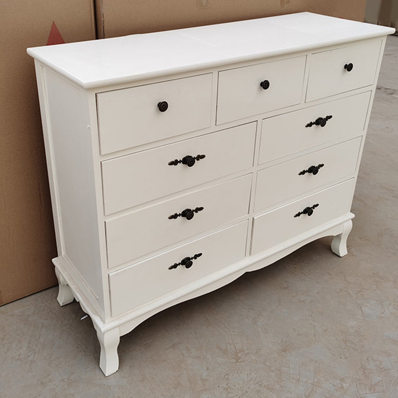 Nautical Storage Chest Bedroom Solid Wood Chest with Drawers