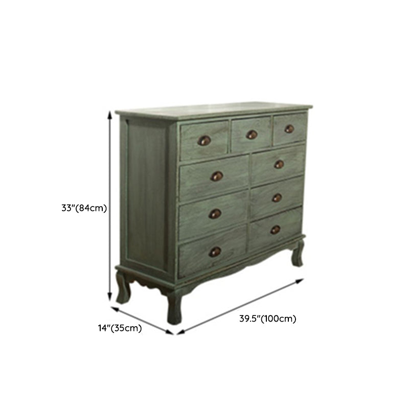 Nautical Storage Chest Bedroom Solid Wood Chest with Drawers