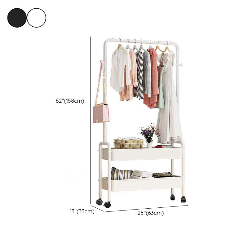 Modern Style Coat Rack Free Standing Coat Rack with Universal Wheel