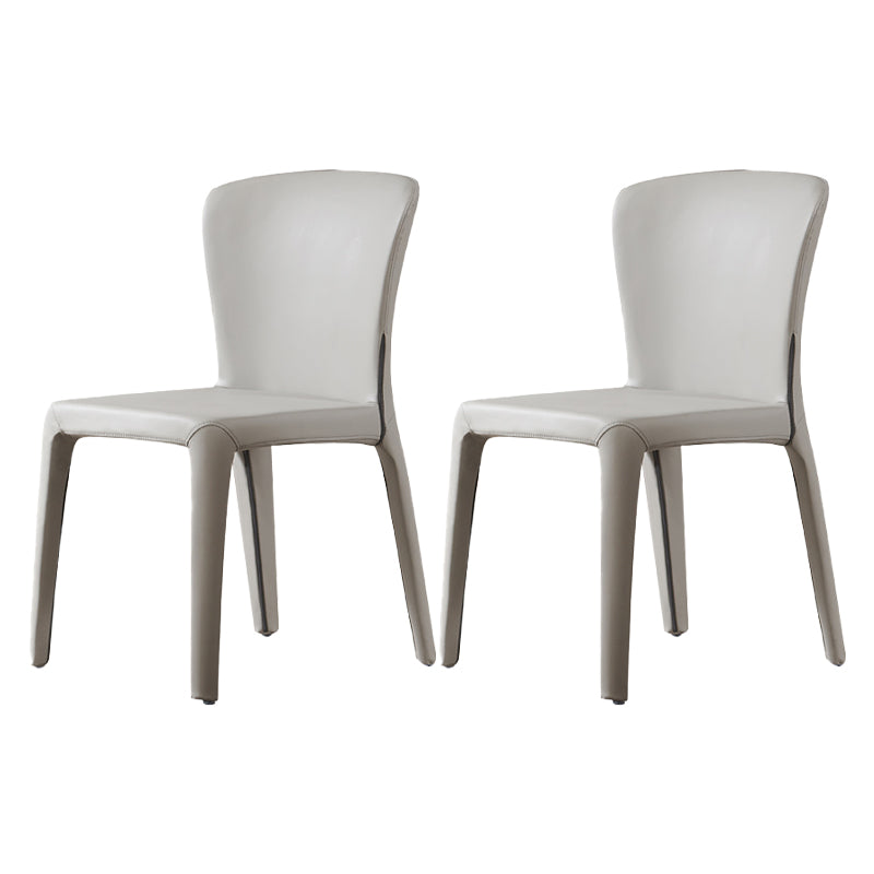 Contemporary Style Upholstered Parsons Back Dining Chairs for Home