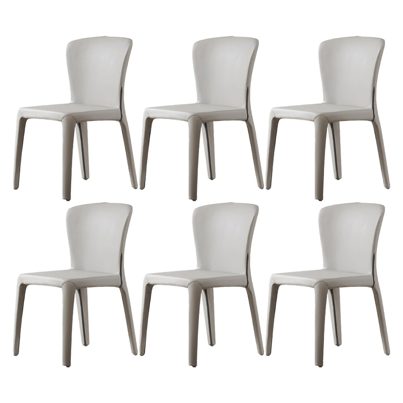 Contemporary Style Upholstered Parsons Back Dining Chairs for Home