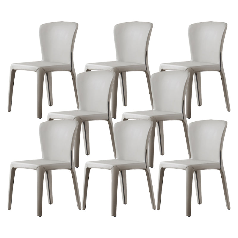 Contemporary Style Upholstered Parsons Back Dining Chairs for Home