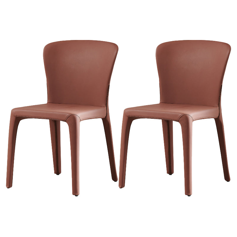 Contemporary Style Upholstered Parsons Back Dining Chairs for Home