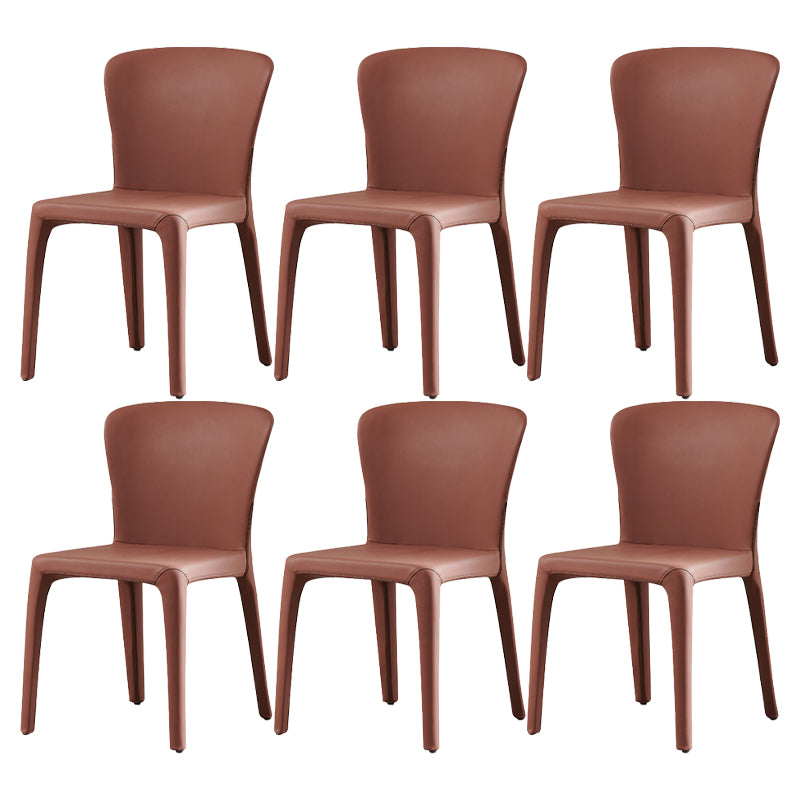 Contemporary Style Upholstered Parsons Back Dining Chairs for Home