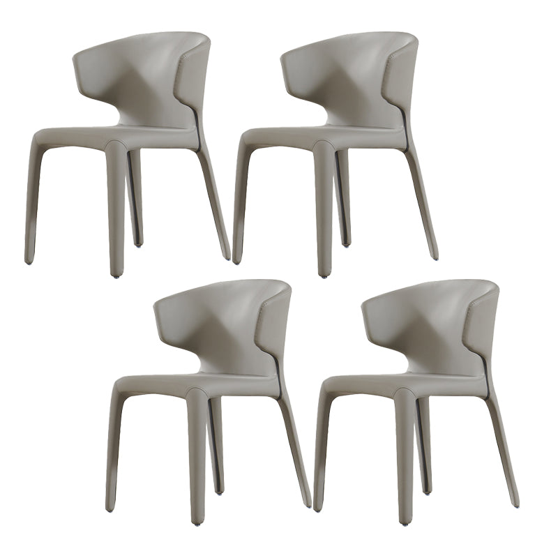 Contemporary Style Upholstered Parsons Back Dining Chairs for Home