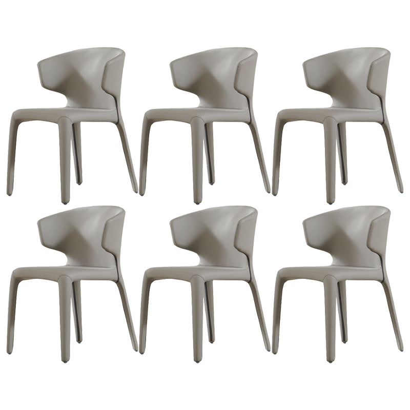 Contemporary Style Upholstered Parsons Back Dining Chairs for Home