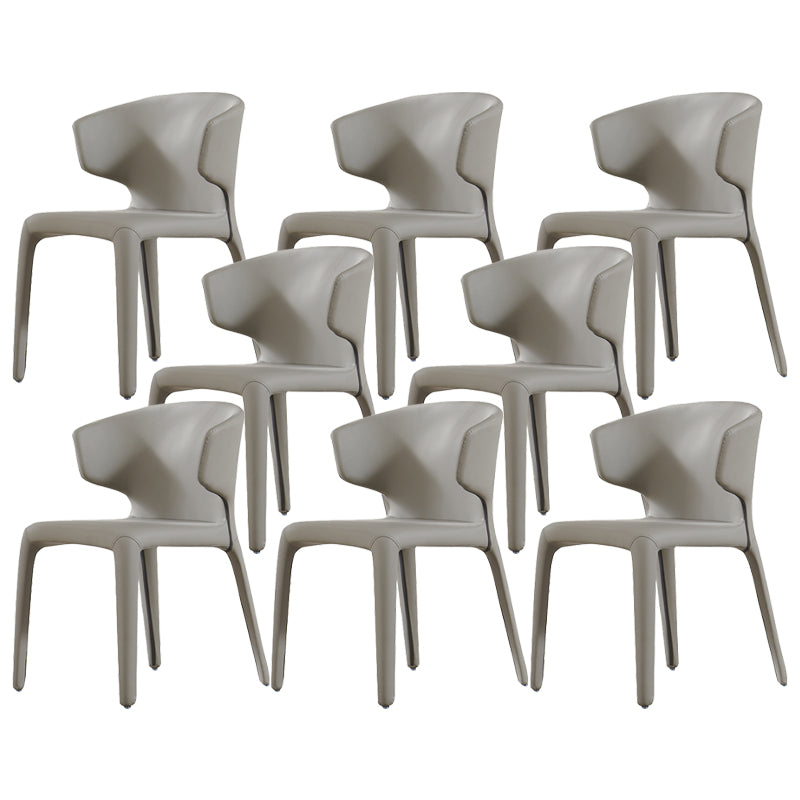 Contemporary Style Upholstered Parsons Back Dining Chairs for Home