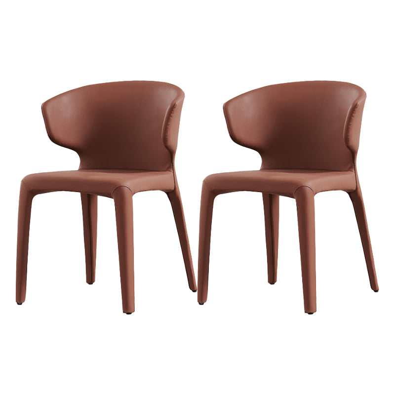 Contemporary Style Upholstered Parsons Back Dining Chairs for Home