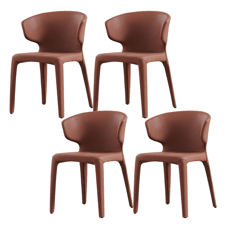 Contemporary Style Upholstered Parsons Back Dining Chairs for Home