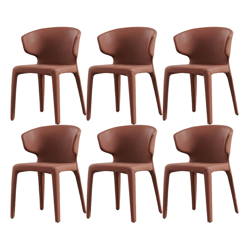 Contemporary Style Upholstered Parsons Back Dining Chairs for Home