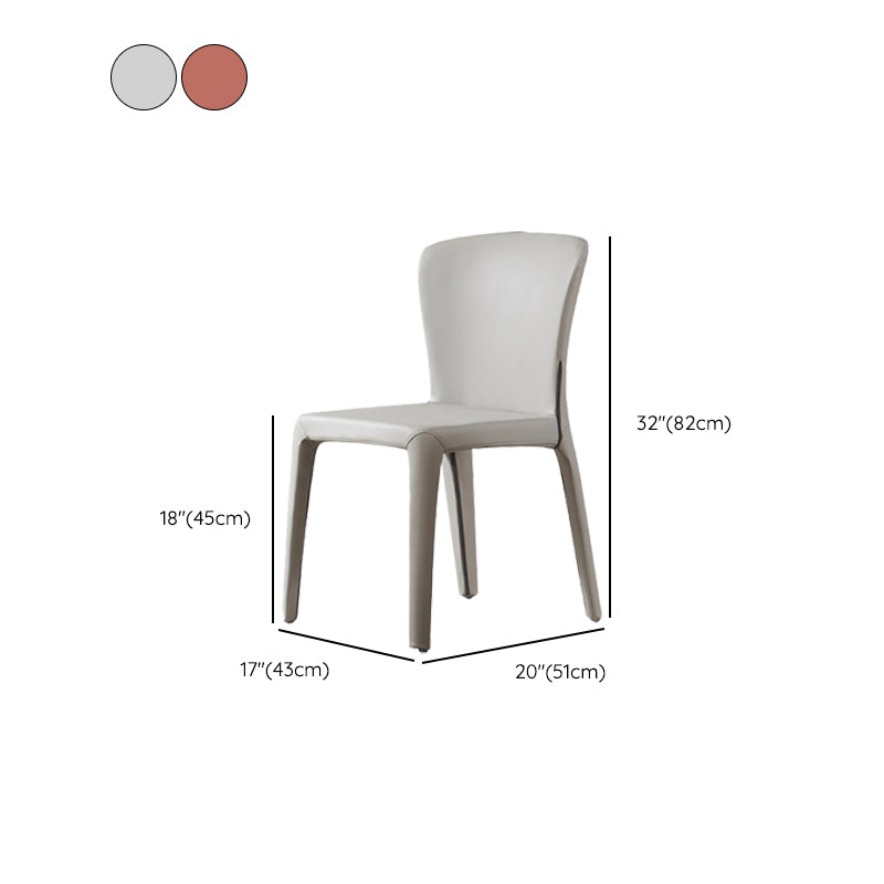 Contemporary Style Upholstered Parsons Back Dining Chairs for Home