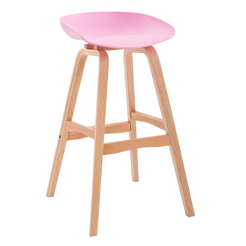 1/3 Pieces Contemporary Wooden Round Counter Table with High Stools