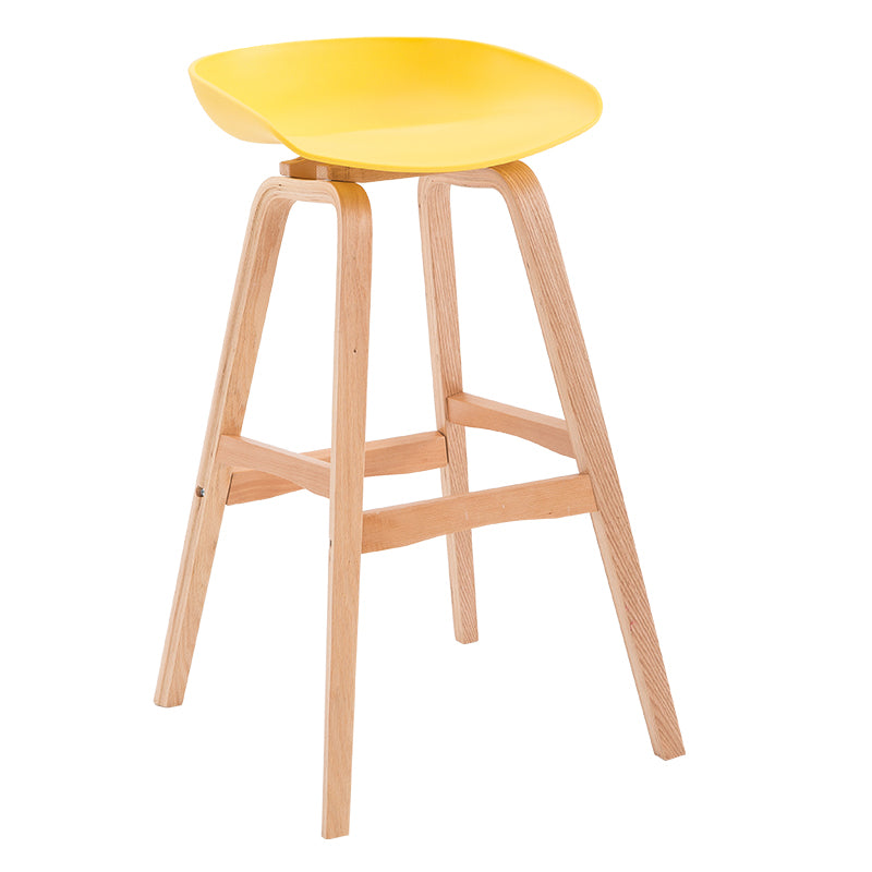 1/3 Pieces Contemporary Wooden Round Counter Table with High Stools