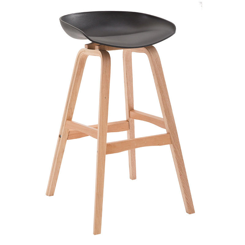 1/3 Pieces Contemporary Wooden Round Counter Table with High Stools