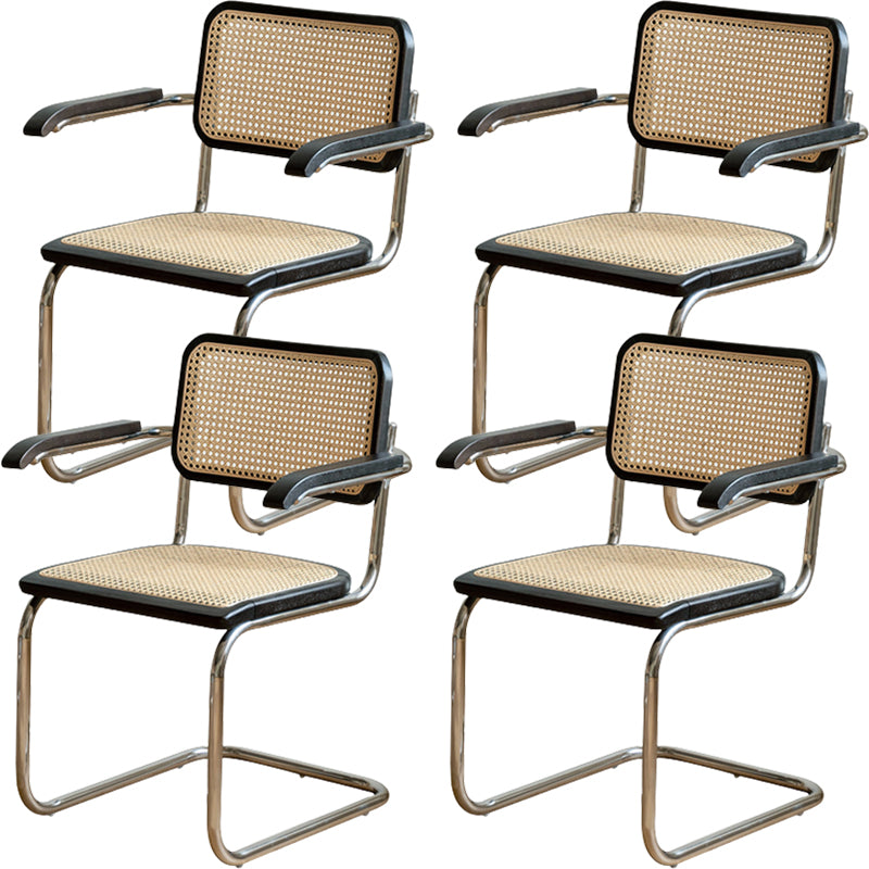 Contemporary Style Open Back Metal Dining Chairs(Set of 1/2/4/6/8)