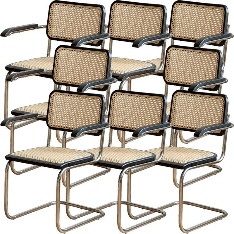 Contemporary Style Open Back Metal Dining Chairs(Set of 1/2/4/6/8)