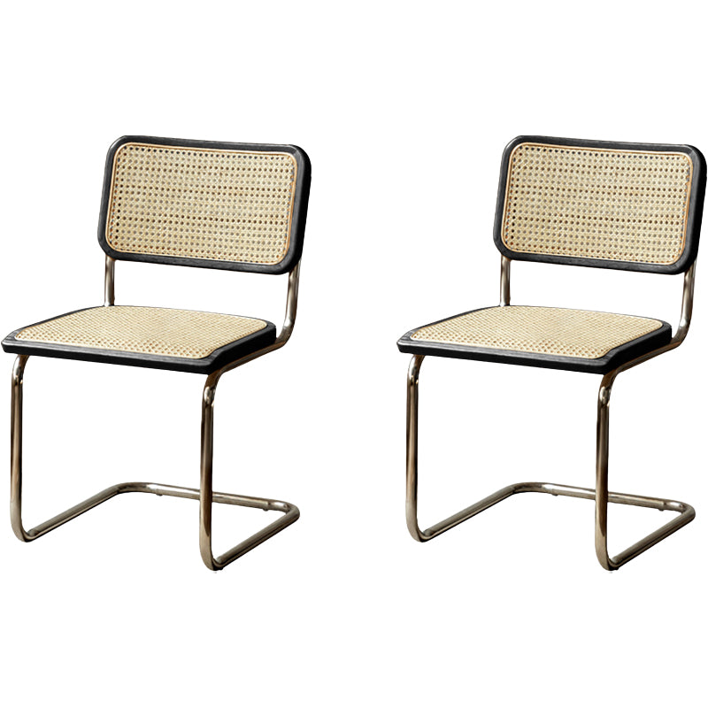 Contemporary Style Open Back Metal Dining Chairs(Set of 1/2/4/6/8)