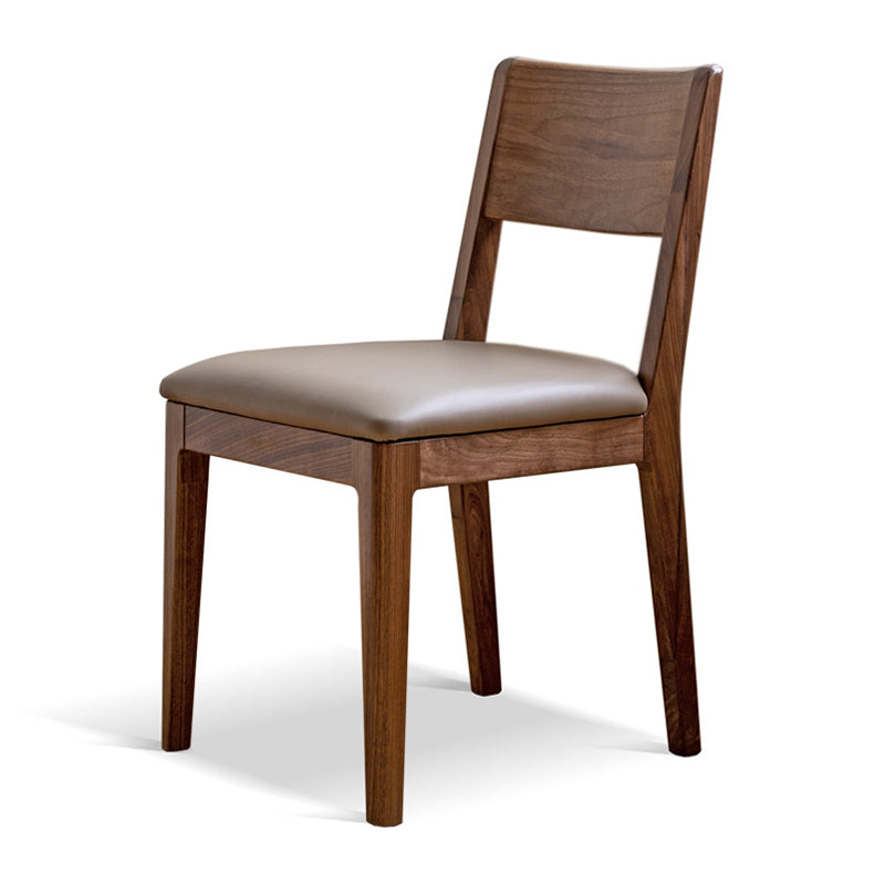 Modern Open Back Wood Armless Dining Chairs(Set of 1/2/4/6/8)