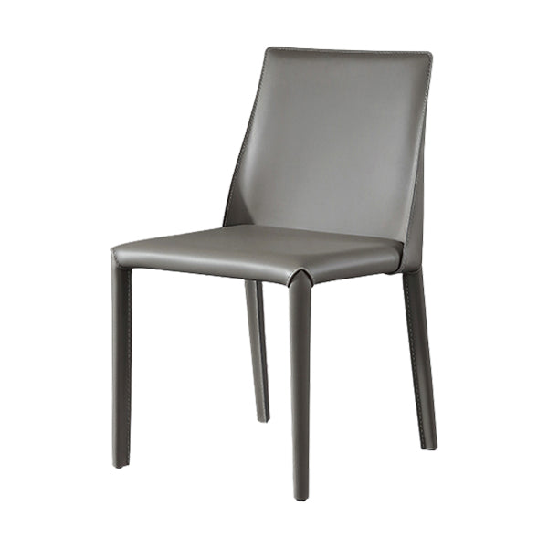 Contemporary Faux Leather Upholstered Dining Room Armless Dining Chair