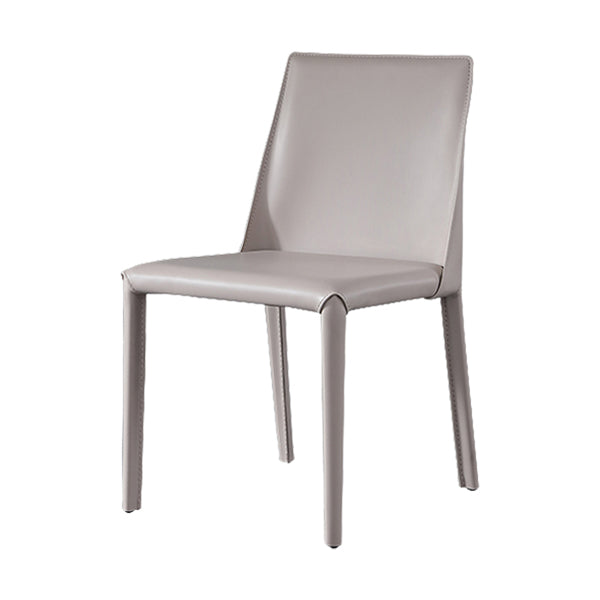 Contemporary Faux Leather Upholstered Dining Room Armless Dining Chair