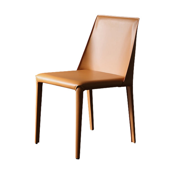 Contemporary Faux Leather Upholstered Dining Room Armless Dining Chair