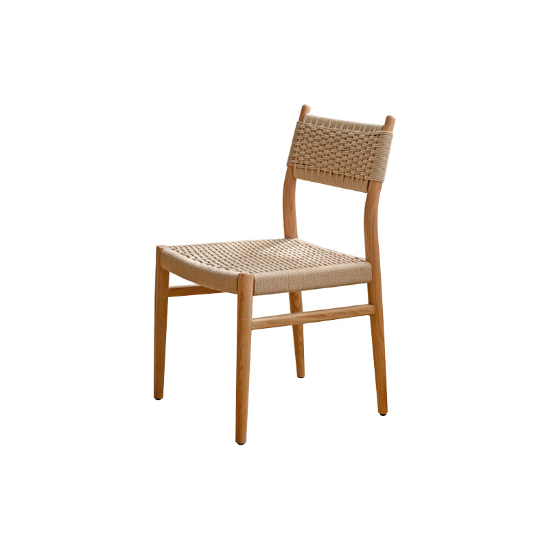 Open Back Modern Wood Armless Dining Chairs(Set of 1/2/4/6/8)