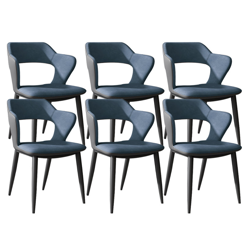 Modern Style Dining Chair Leather Wingback Arm Chair for Dining Room