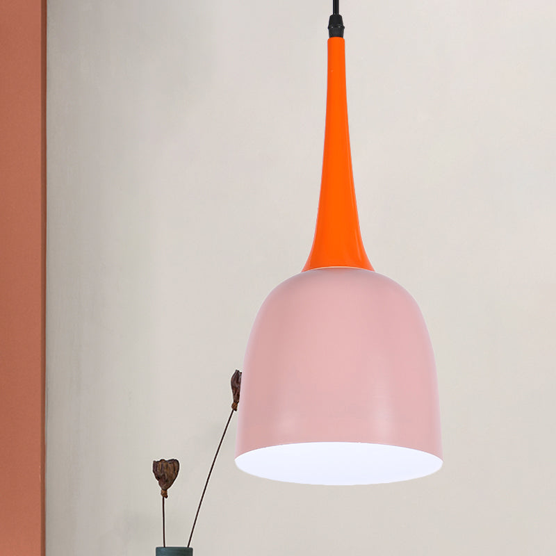 Emmer ijzeren plafond hanger magazijn 1 hoofd eetkamer ophanging licht in zwart/wit/roze