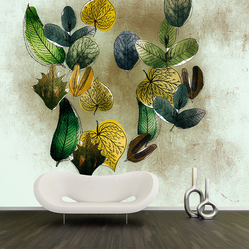 Tropical Plant Mural Moisture Resistant for Living Room and Room Wall Decor