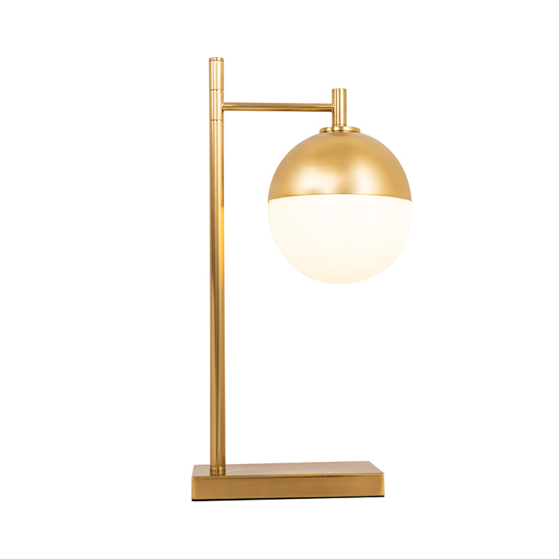 Contemporary Global Nightstand Lamp Metal 1 Head Bedroom Night Table Light in Brass