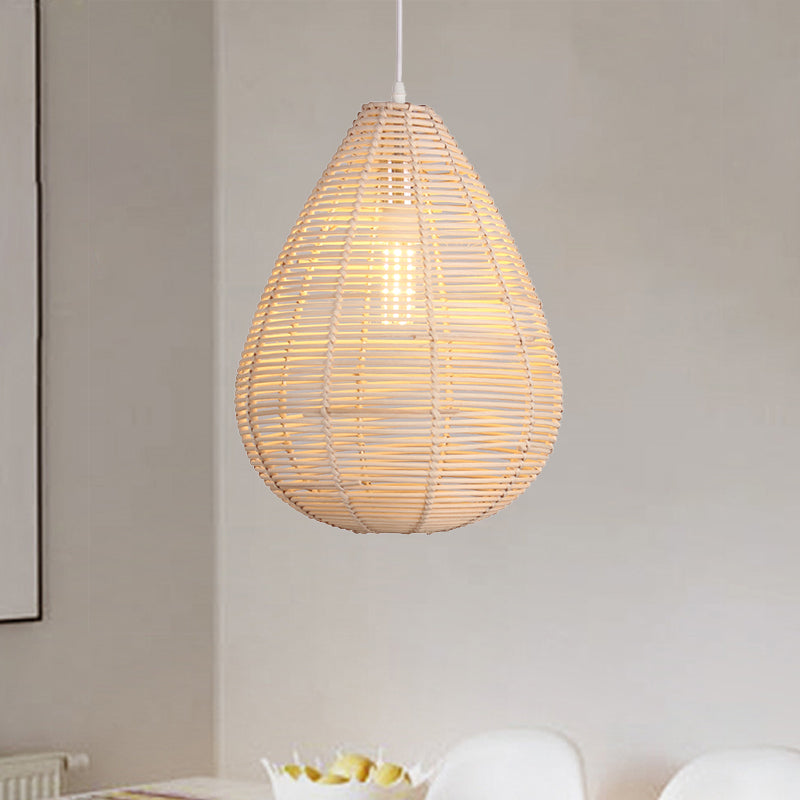 Raindrop cucina cucina a sospensione Bamboo 1 lampadina kit lampada a sospensione in stile in legno