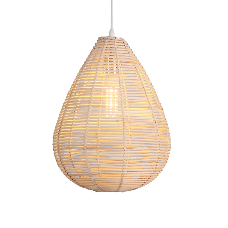 Raindrop cucina cucina a sospensione Bamboo 1 lampadina kit lampada a sospensione in stile in legno