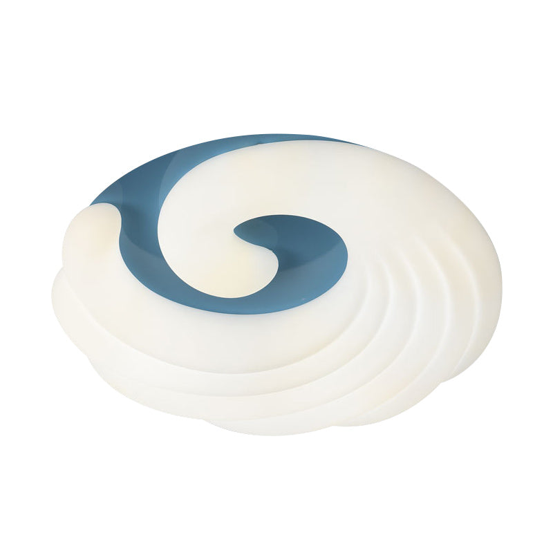 Eigentijdse wolken plafond spoeling mount acryl woonkamer led spoeling licht armatuur in grijs/wit/blauw