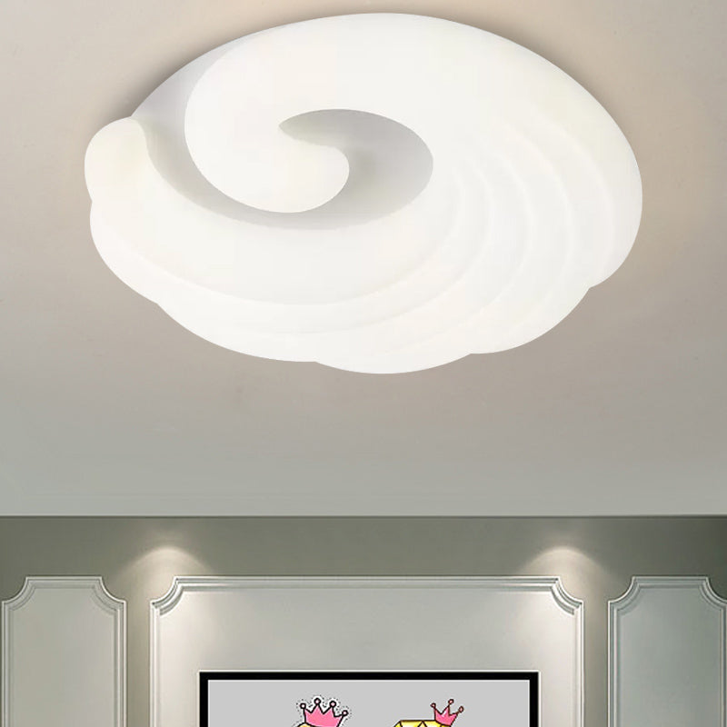 Eigentijdse wolken plafond spoeling mount acryl woonkamer led spoeling licht armatuur in grijs/wit/blauw