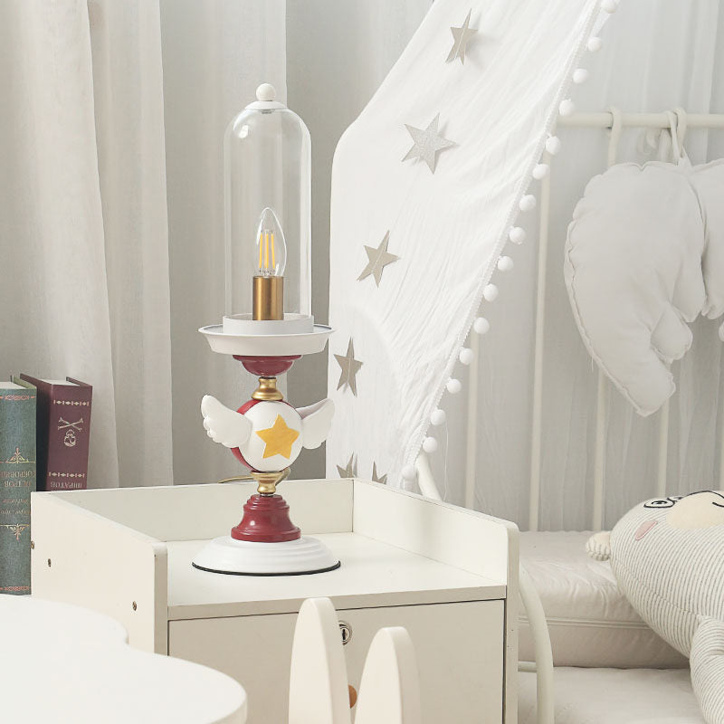 Sailor Moon Wand Metal Reading Book Light Kids 1 Bulb White Table Lamp for Bedside