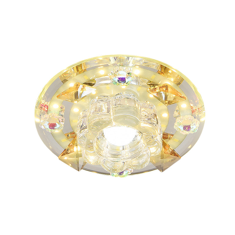 Butterfly Mini LED FLUSH MONTO MOTHINGISMO Azul/Amber Crystal Ceiling Lighture Light