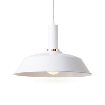 Lichtgroen/donkergroene schuur Opgehangen licht Modernistische stijl Metallic 1 lichte woonkamer Hanglamp