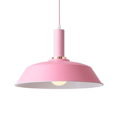 Lichtgroen/donkergroene schuur Opgehangen licht Modernistische stijl Metallic 1 lichte woonkamer Hanglamp