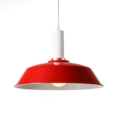 Lichtgroen/donkergroene schuur Opgehangen licht Modernistische stijl Metallic 1 lichte woonkamer Hanglamp