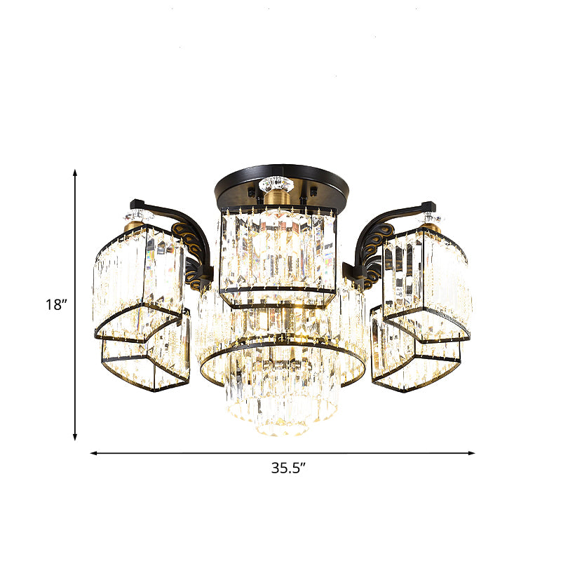 SEMI 9/12 SEMI FLUX MODERNE MODERNE FLUSHMOUNT