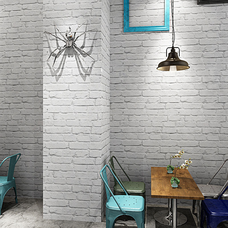 Vinyl Rustic Industrial Wallpaper 33' x 20.5" Non-Pasted Brick Wall Decor